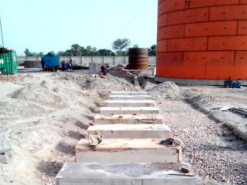 CONSTRUCTION OF SKID & ROTARY EQUIPMENT FOUNDATION.